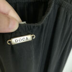 Μαύρο Μάξι βαμβακερό φόρεμα DOCA