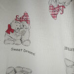 Παιδική βαμβακερή πυτζάμα μπλούζα με αρκουδάκια που κοιμούνται για μωρά έως ενός έτους