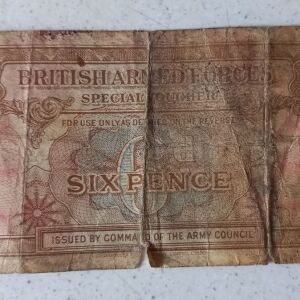 British Armed Forces - 6 pence 1946