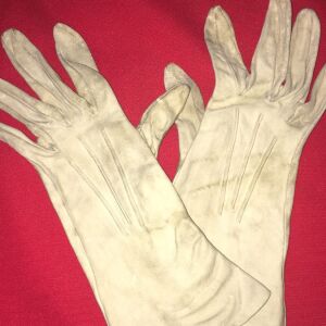 Γάντια δερμάτινα σαμουα,vintage