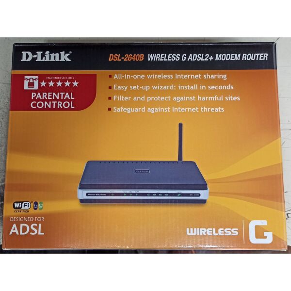 D-Link DSL-2641B Wireless G ADSL2/2+ Router - asirmato router