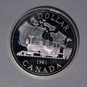 Ασημένιο Proof Canadian Dollar 1981