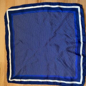 Μαντήλι τσέπης για κοστούμι ή Blazer Χρώμα μπλε 100% μετάξι άθικτο