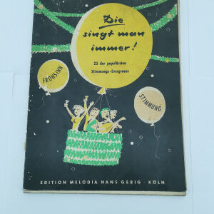Μουσικό Βίβλο με Παρτιτούρες Die Singt Man Immer! Εποχής 1932