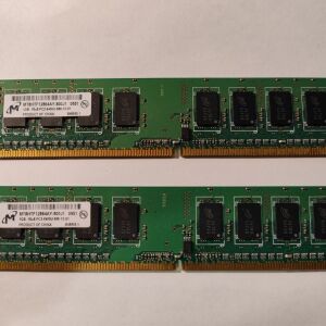 2 Μνήμες RAM 1G + 1G DDR2 για PC - DESKTOP εταιρίας Micron