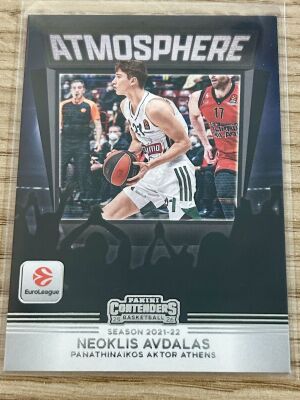 Κάρτα Νεοκλής Αβδαλάς Panini Euroleague 2025-26 Atmosphere σαν καινούργιο