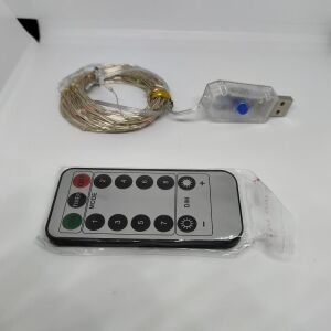USB Led Φωτακια Με Τηλεκοντρολ - 10 μετρα - 100 Led