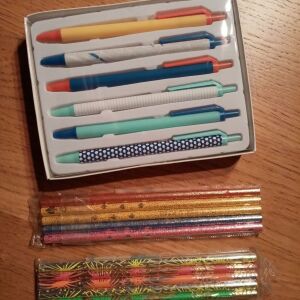 Καινούργια στυλό κ μολύβια