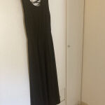 Μαύρο Μάξι βαμβακερό φόρεμα DOCA