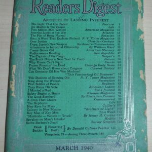Readers Digest - Μάρτιος 1940!!