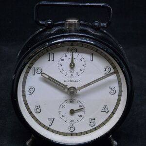 Vintage επιτραπέζιο ρολό'ι'  "JUNGHANS" γερμανικής κατασκευής κουρδιστό.