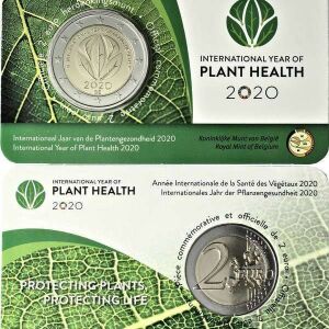 SAC Βέλγιο 2 Ευρώ 2020 UNC φυτά (coincard)