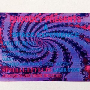 Διαφημιστικο Φυλλάδιο Flyer Εποχής '90 Psychedelic Goa Trance