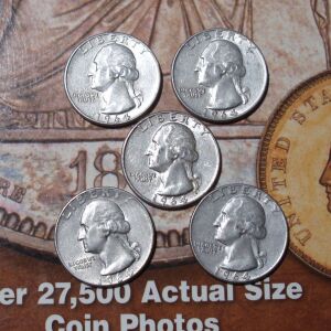 5 / ¼ Dollar "Washington Silver Quarter"