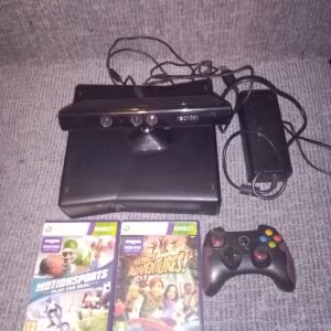 Xbox 360 + Kinect + Controller + 2 Games