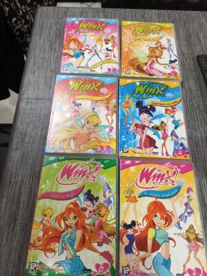 Winx Club σειρά 1 συλλογή DVD καινούργια, μεταγλωττισμένα στα Ελληνικά, 6 DVD