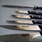 Σετ 5 μαχαιριών κουζίνας Solingen Γερμανίας και ξύλινο μπλοκ Wusthof