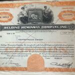 Μετοχή Τίτλος 14018 (δεκατεσσάρων χιλιάδων δεκαοκτώ μετόχων ) της κλωστοϋφαντουργίας Belding heinway 1979