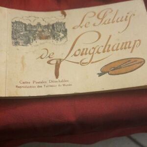 Άλμπουμ από το Le Palais de Longchamp με καρτ ποστάλ από ζωγράφους πολύ παλιό  για συλλέκτες