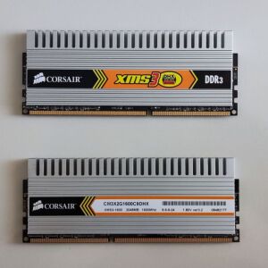 Πώληση μνημών CORSAIR DDR3 2*2GB ~ 1600Mhz 20 €