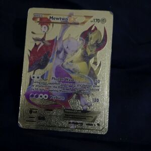 Gold Mewtwo Pokemon Card