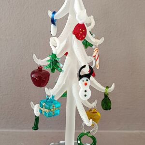 Χριστουγεννιάτικο γυάλινο διακοσμητικό δέντρο