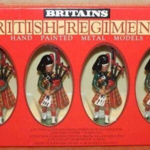 Μεταλλικά Στρατιωτάκια Britains 7240 Hand Painted Made in England (1982) Κλίμακα: 1/32 6 Black Watch Pipers Καινούργιο Τιμή 40 ευρώ
