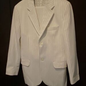 Ανδρικό κοστούμι λευκό ριγέ