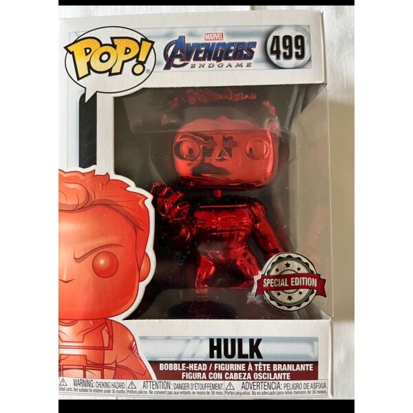 Funko pop Hulk red chrome