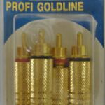 BANDRIDGE PG-1213(Cable Διάμετρος 6 mm)Phono Plug -GOLD (2 X BLACK + 2 X RED)