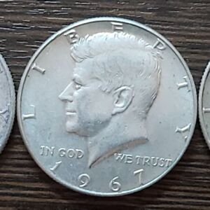 Half Dollar Kennedy 1966.1967.1968
