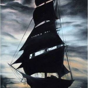 Evening sails 2003 Original Painting - Oil on canvas  60 x 80 x 3 cm (MARINA ROSS)