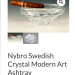 Σταχτοδοχεια/ τασάκια/ βάση για κεριά 2 τμ.  Nybro Art by Paul Isling Sweden 80'