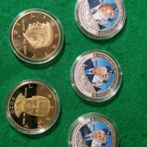 5 πρόεδροι USA αναμνηστικά νομίσματα.