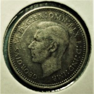 3 Pence 1948 - George VI (without "IND:IMP") 1949-1952 .