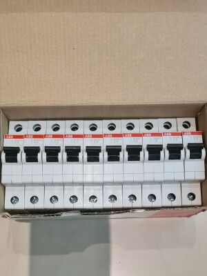 ABB SH201L-C6 μονοπολικές αυτόματες ασφάλειες 6A 4.5kA, πακέτο 10