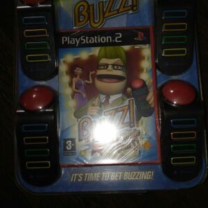BUZZ THE MUSIC QUIZ + 4 BUZZERS SONY PS2   ΚΑΙΝΟΥΡΓΙΟ ΣΦΡΑΓΙΣΜΕΝΟ