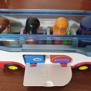Playmobile 1 2 3 (Λεωφορείο, Τρακτέρ και Φορτηγό ανακύκλωσης)