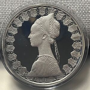 Proof silver Italian L500 1987