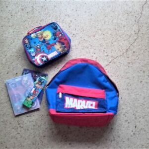 Καινούρια Marvel σχολική τσάντα+εξοπλισμός
