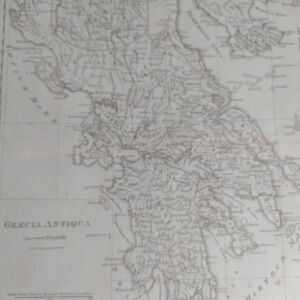 1780 Χάρτης Αρχαία Ελλάδα D'Anville  24x30 έκδοση Νέας Υόρκης