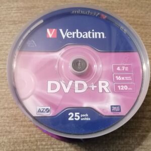 25 DVD+R Verbatim Cake Box 4,7GB, 16x, 120'