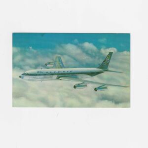Κάρτα Ολυμπιακή Αεροπορία Boeing 707-320 Super Fan Jet .