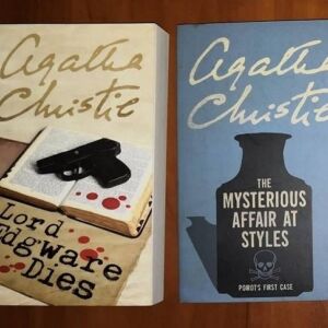 2 βιβλία Agatha Christie (Αγκαθα Κριστι) Ηρακλής Πουαρώ