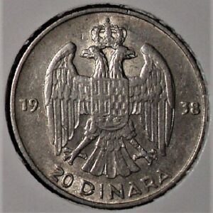 Yugoslavia 20 Dinara 1938 - Peter II