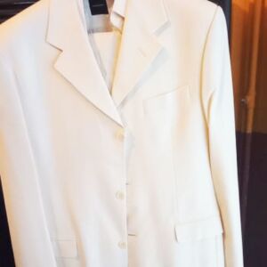 Κοστούμι D'Angelo και το πουκάμισο του υπο-λευκό γαμπριάτικο σε άριστη κατάσταση no 52 με παντελόνι νούμερο 44