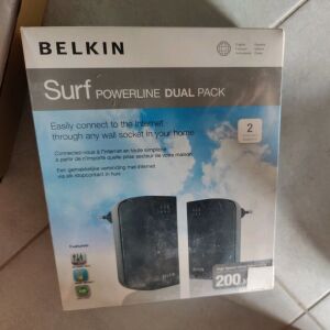 Belkin surf powerline dual επέκταση δικτύου καινούργιο σφραγισμένο