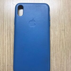 Official Apple Leather Case - Δερμάτινη Θήκη Apple iPhone XS Max - Cape Cod Blue (MTEW2ZM/A)