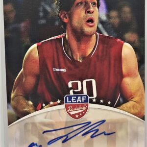 Κάρτα Tornike Sengelia Georgia Leaf Basketball με υπογραφή