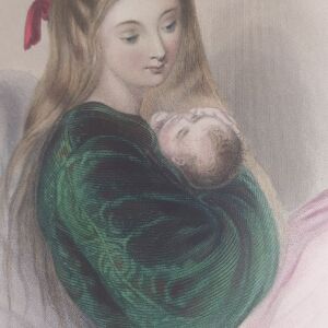 Μπάιρον το φώς του Χαρεμιού  W. Finden επιχρωματισμενη Χαλκογραφία 1832